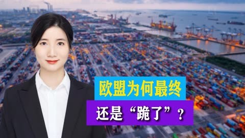 欧盟寻求与美国达成原则性贸易协议