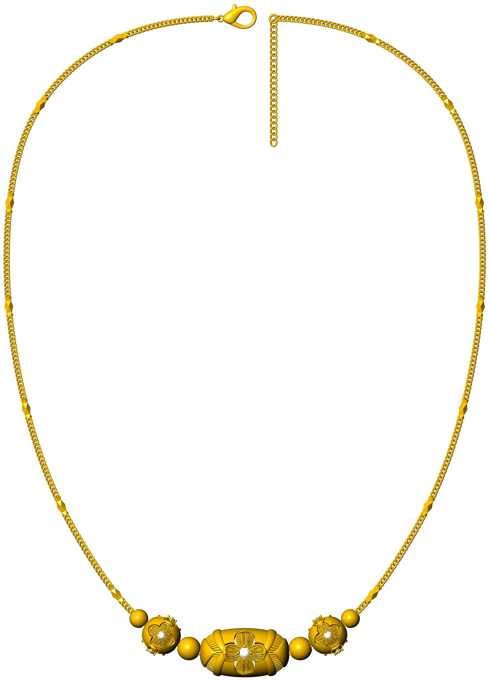 中国黄金获得外观设计专利授权：“项链（花轿喜事系列-幸福翩然）”