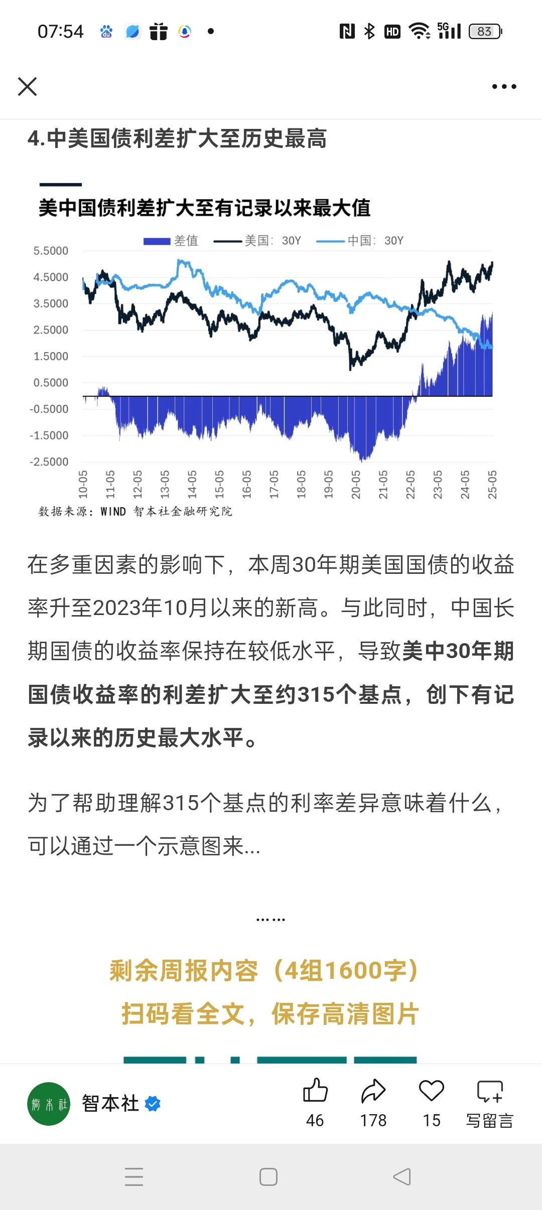 美债收益率集体下跌，10年期美债收益率跌6个基点