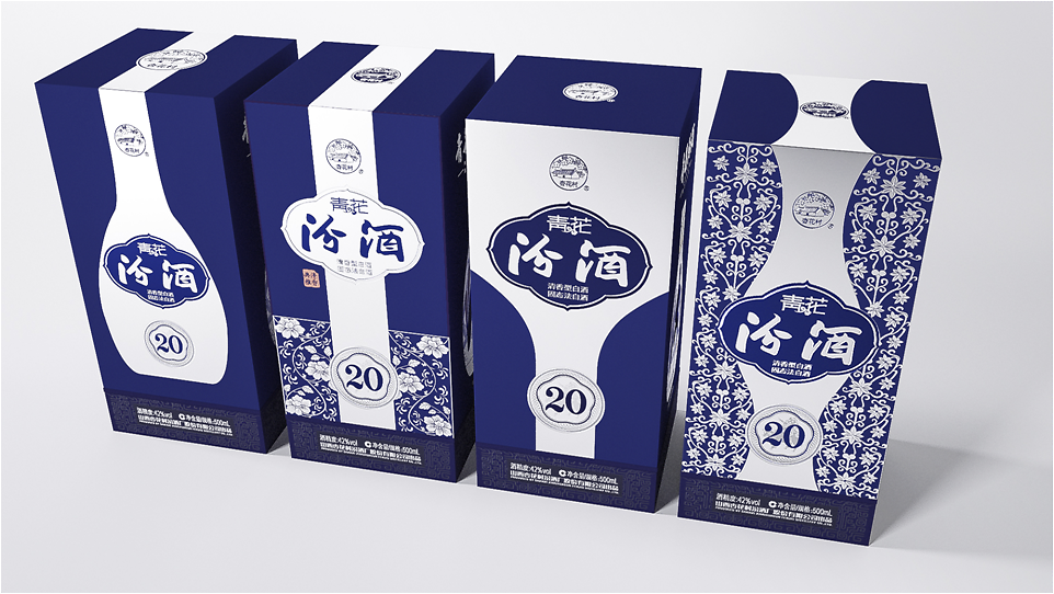 山西汾酒获得外观设计专利授权：“酒盒（青花汾酒40-京剧文创）”