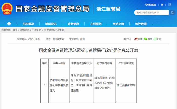 杭州银行(600926.SH)：张精科行长任职资格获监管机构核准