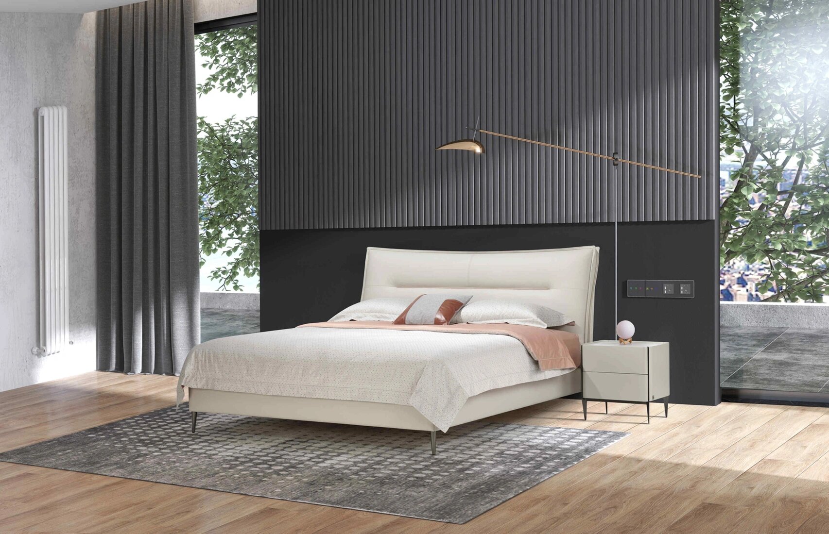 顾家家居获得外观设计专利授权：“床架（B8015）”